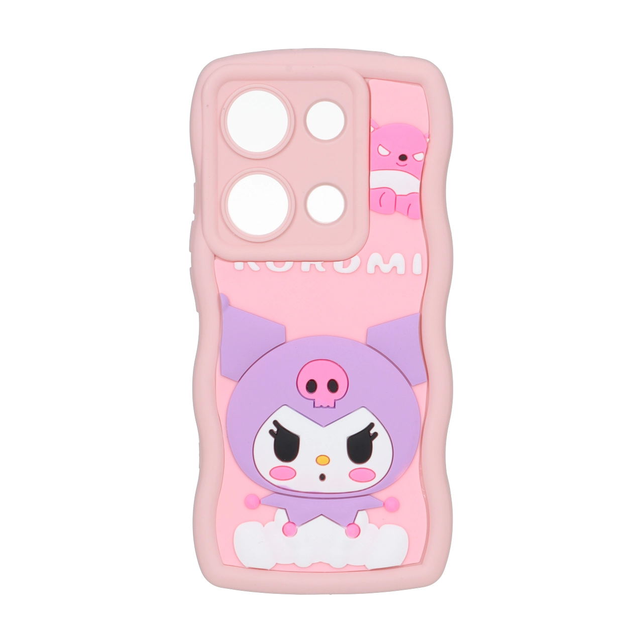 قاب کنگره ای عروسک برجسته محافظ لنزدار Xiaomi Redmi Note 14S / Note 13 Pro 4G / Poco M6 Pro 4G - طرح 15