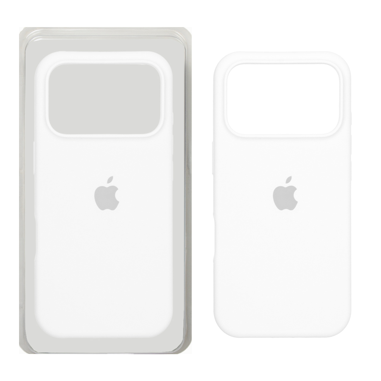 قاب سیلیکونی پاک کنی اورجینال Apple iPhone 17 Pro - سفید (پک اصلی)