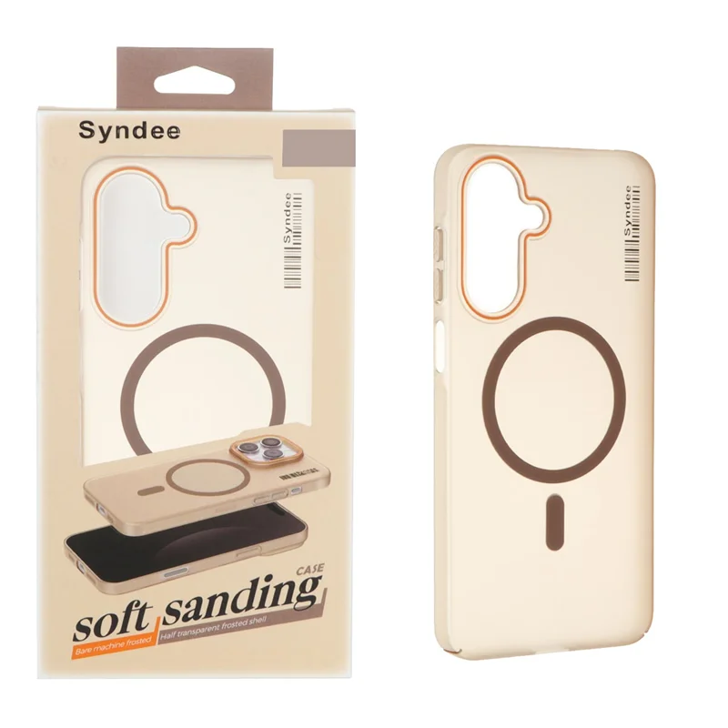 قاب اورجینال Syndee پشت مات MagSafe مدل Samsung Galaxy A17 / A26 - قهوه ای (پک دار)