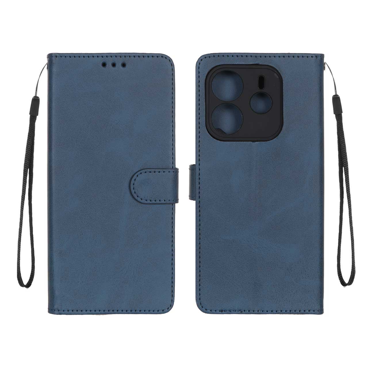 کیف موبایل مگنتی درجه یک MNC مدل Xiaomi Redmi Note 14 4G - سرمه ای