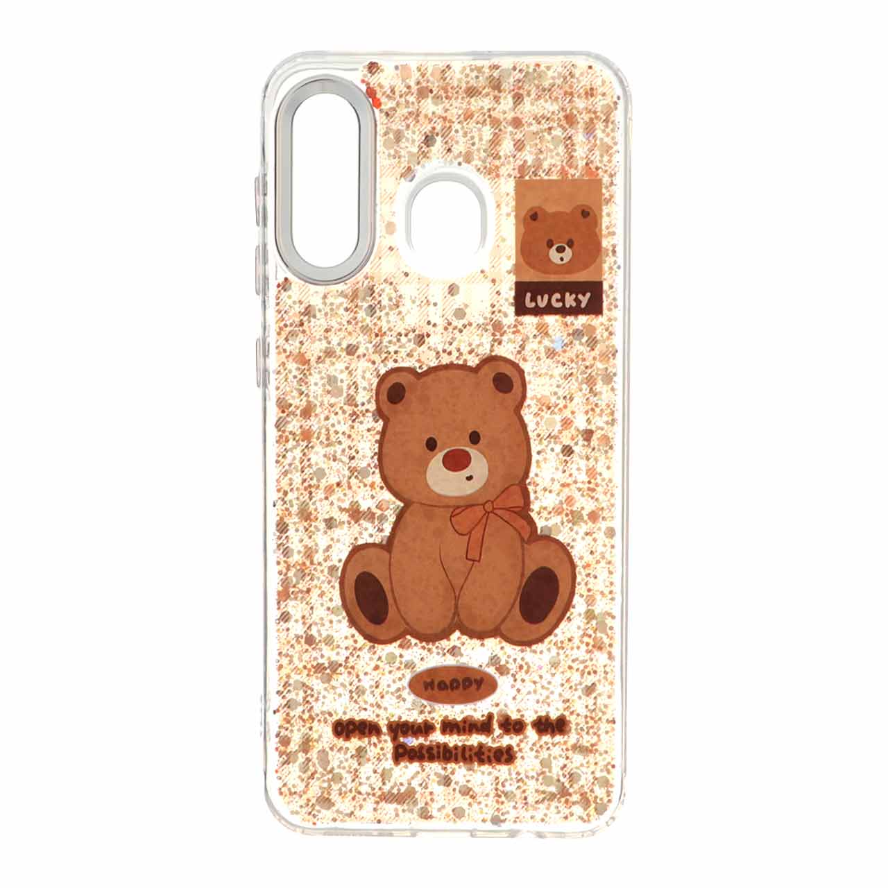 قاب رزینی اکلیلی لنز سیلور Samsung Galaxy A30 / A20 - طرح 37