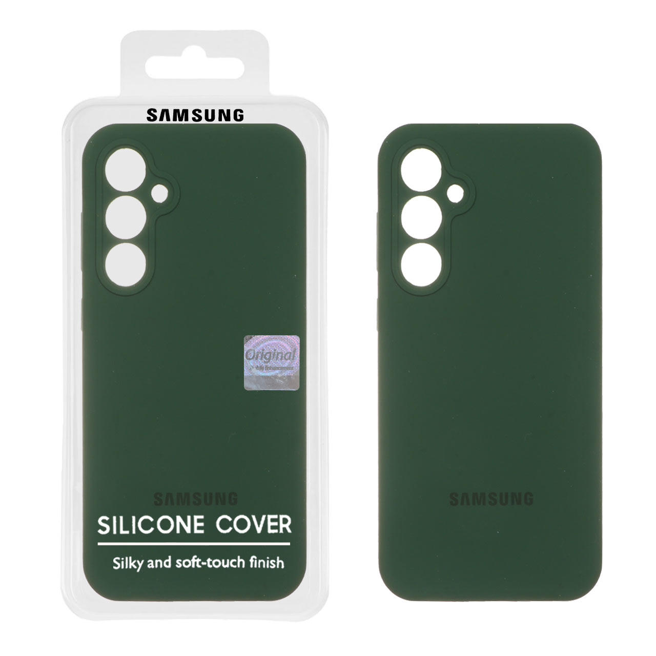 قاب سیلیکونی پاک کنی اورجینال Master Quality مدل Samsung Galaxy S23 FE - سبز تیره (پک دار)