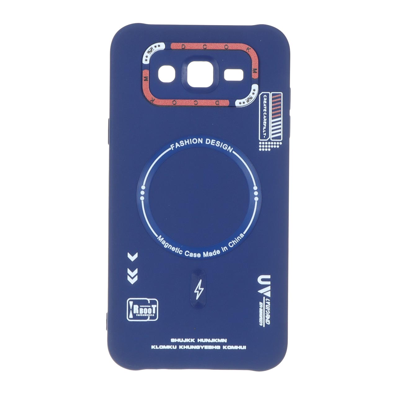 قاب Fashion Design طرح مگ سیف RT مدل Samsung Galaxy J7 (2015) / J700 - سرمه ای