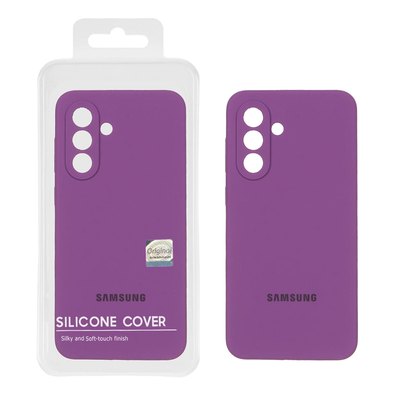 قاب سیلیکونی پاک کنی اورجینال Master Quality مدل Samsung Galaxy A56 / A36 - ارغوانی (پک دار)