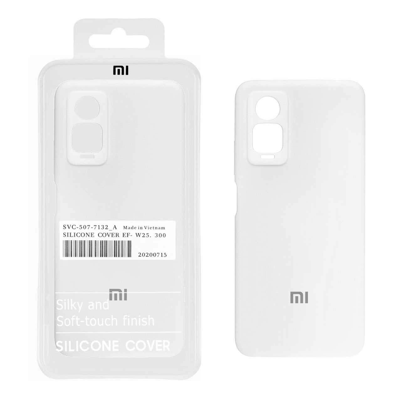 قاب سیلیکونی پاک کنی اورجینال درجه یک Xiaomi Redmi Note 12 Pro 4G - سفید (پک دار)