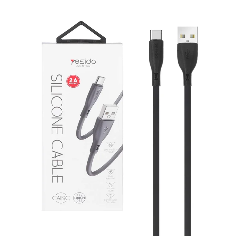 کابل شارژ Yesido Type-C مدل CA119C - مشکی