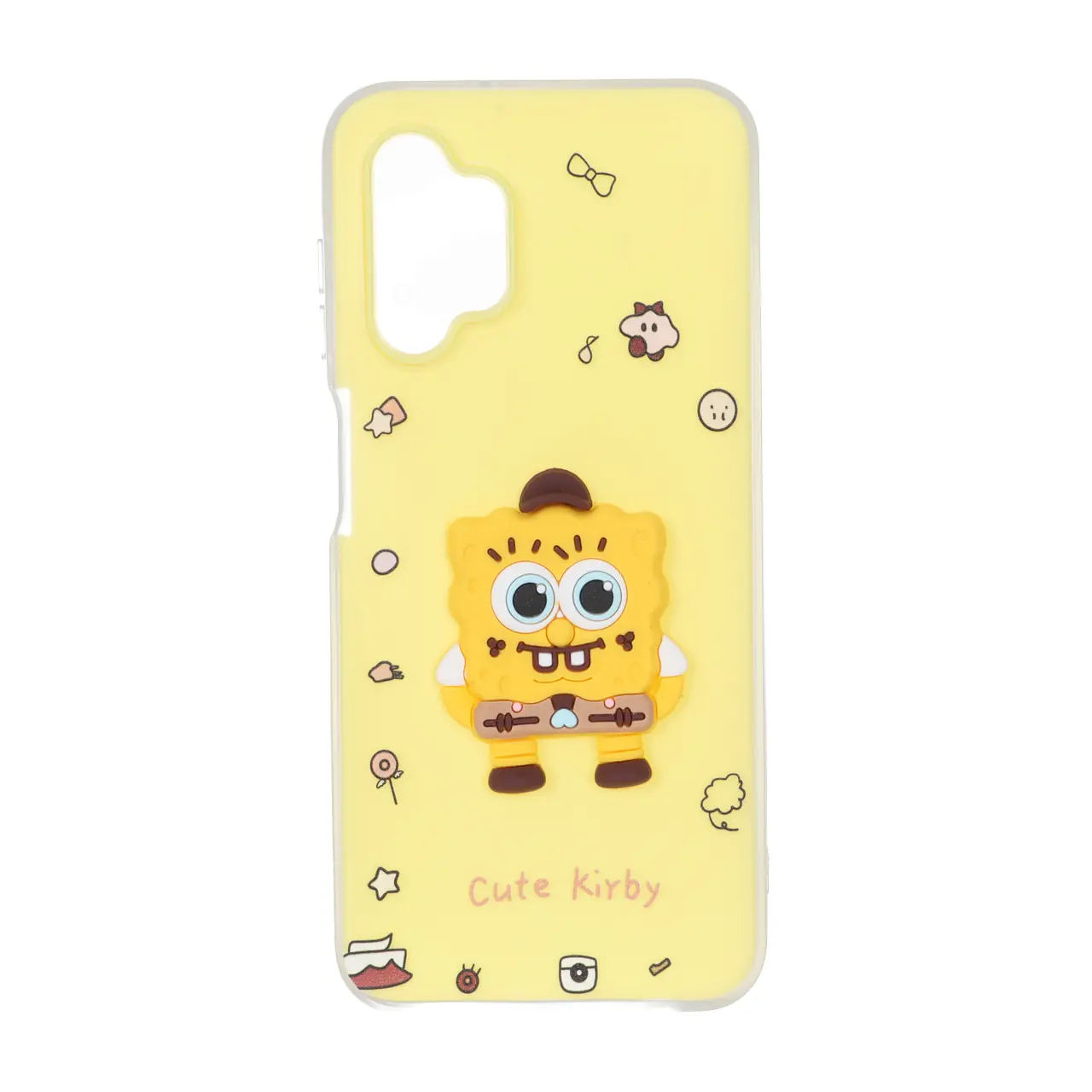 قاب دو لایه مات عروسک برجسته Samsung Galaxy A13 4G / A13 5G / A04s / M13 4G / M23 / F13 - زرد