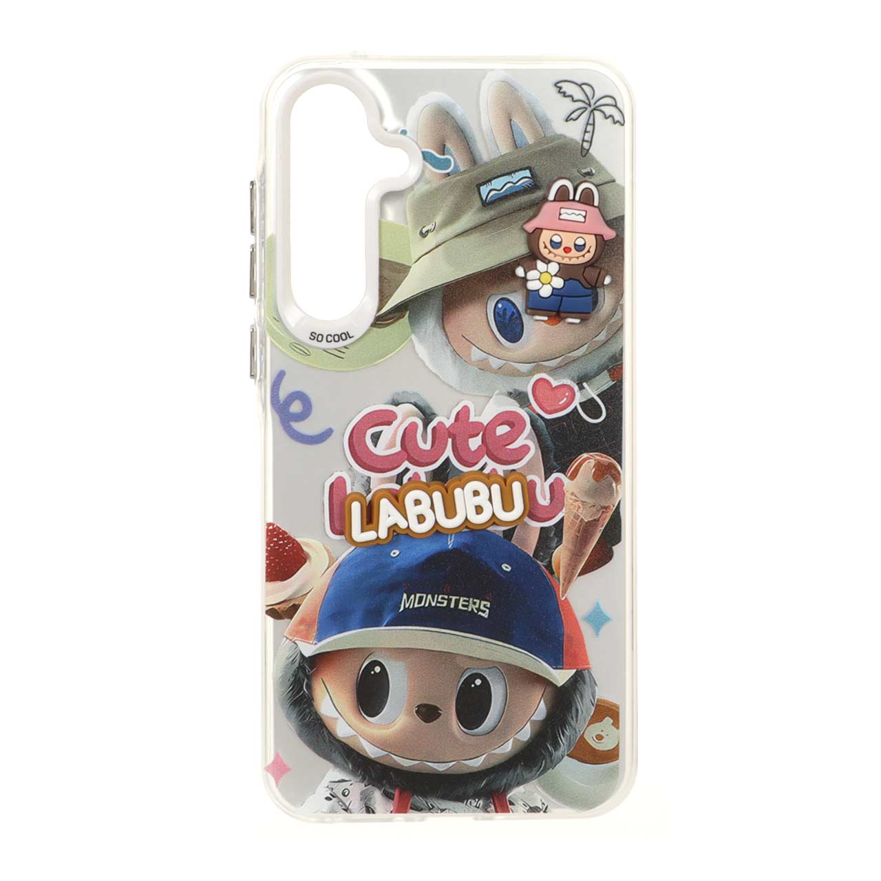 قاب SO COOL طرح Labubu خمیری برجسته Samsung Galaxy A35 / A55 - کد 137