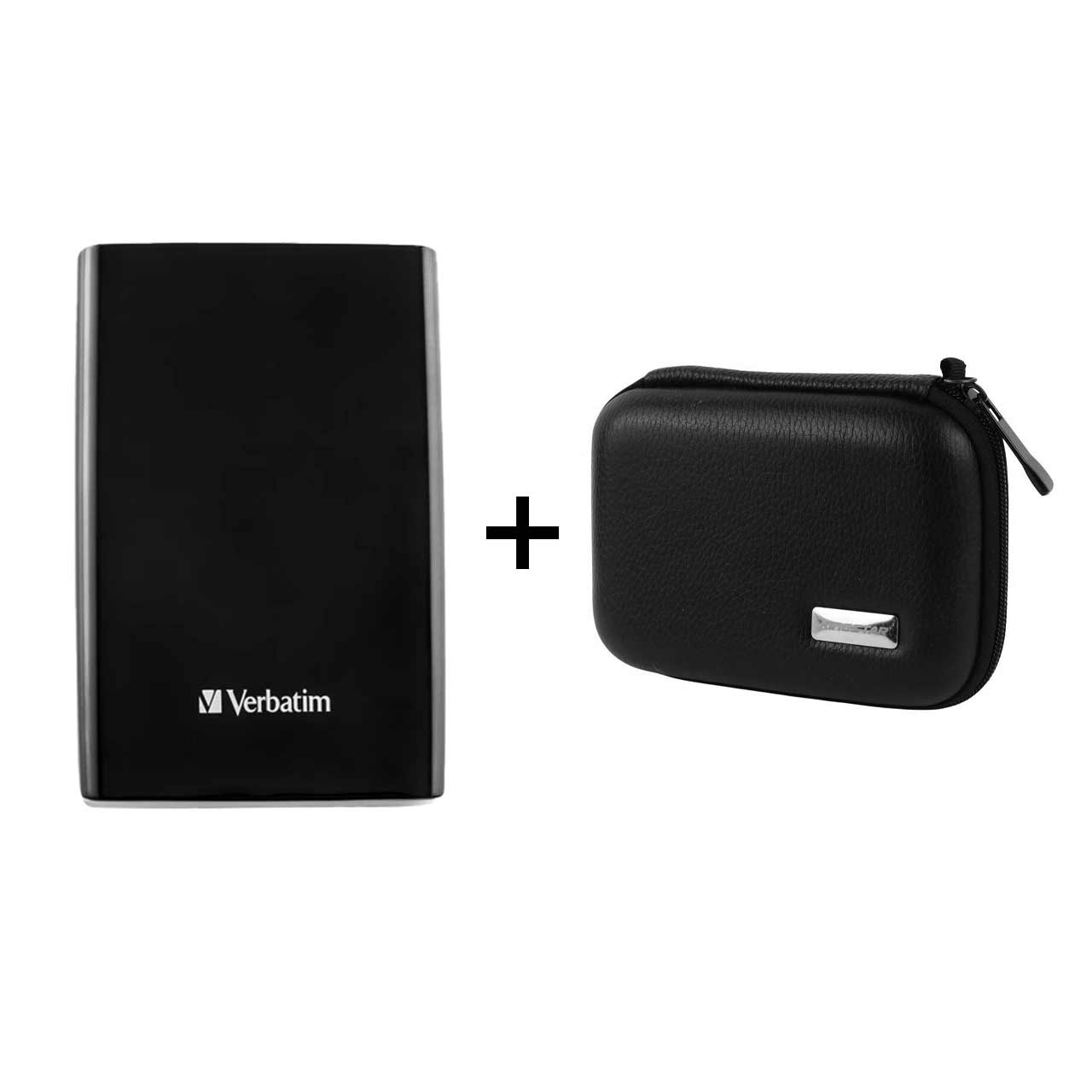 هارد اکسترنال Verbatim مدل Store ‘n’ Go USB3.0 ظرفیت 1TB - مشکی (گارانتی متین) - به همراه کیف