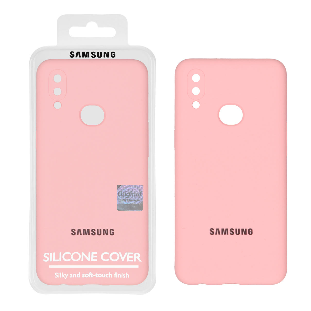 قاب سیلیکونی پاک کنی اورجینال Master Quality مدل Samsung Galaxy A10s - صورتی (پک دار)