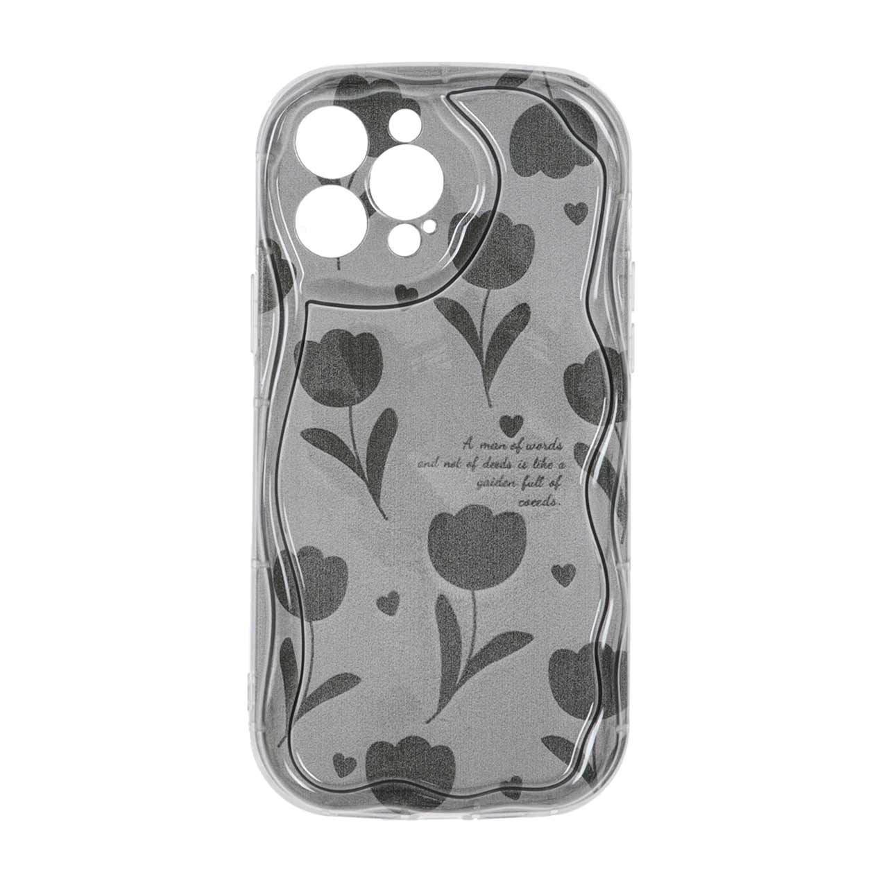 قاب کنگره ای ژله ای Black Design مدل Apple iPhone 13 Pro Max - طرح 54