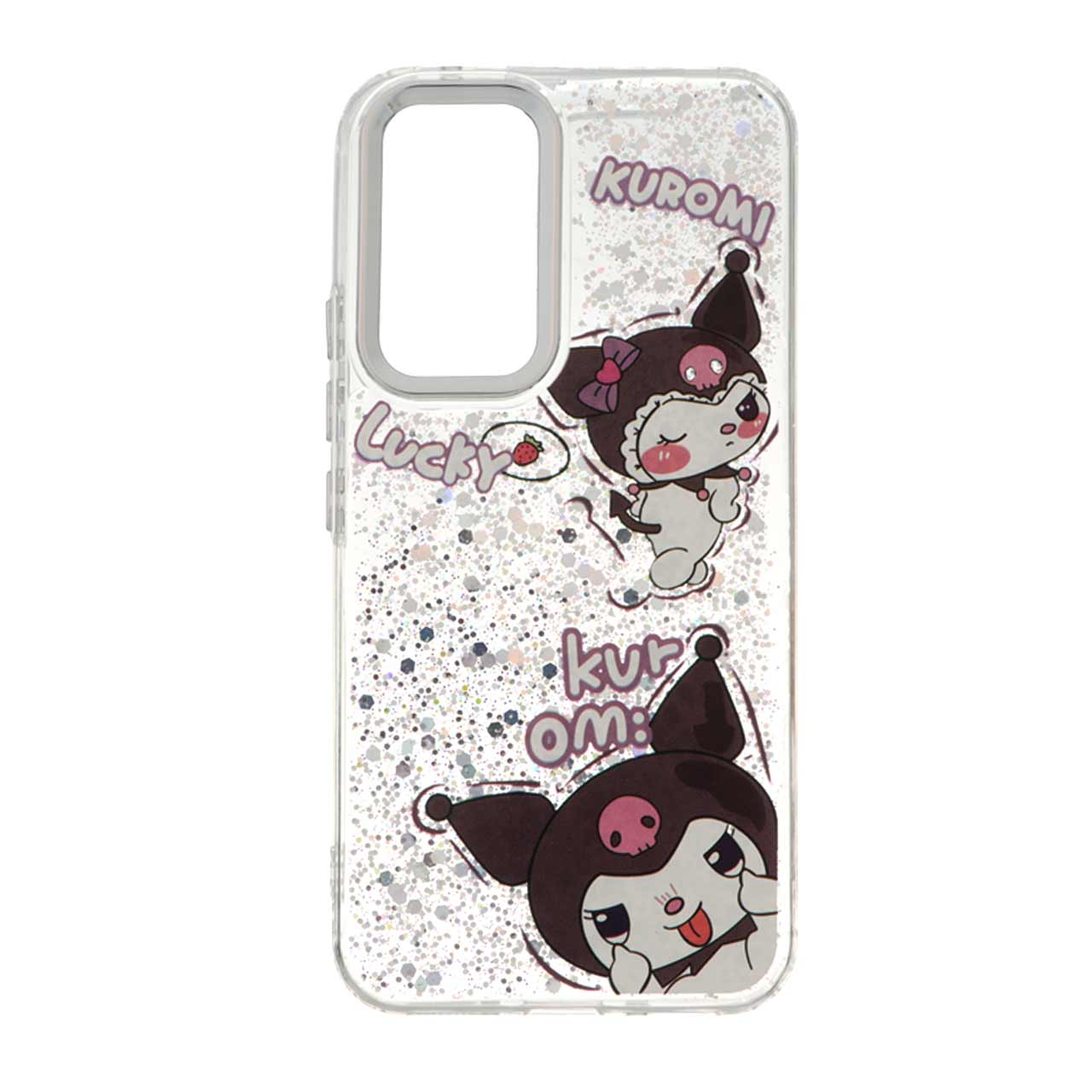 قاب رزینی اکلیلی لنز سیلور Samsung Galaxy A54 - طرح 48