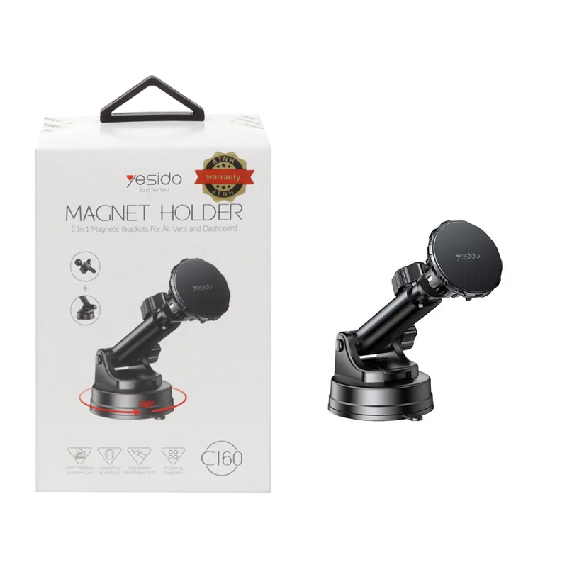 هولدر گوشی موبایل پایه دار Yesido مدل C160 - مشکی