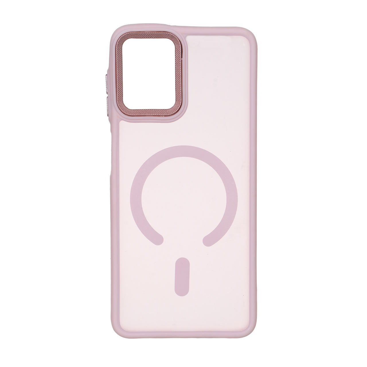 قاب مات لنز کربن طرح مگ سیف دور رنگی Samsung Galaxy A22 4G / M32 4G / F22 - صورتی