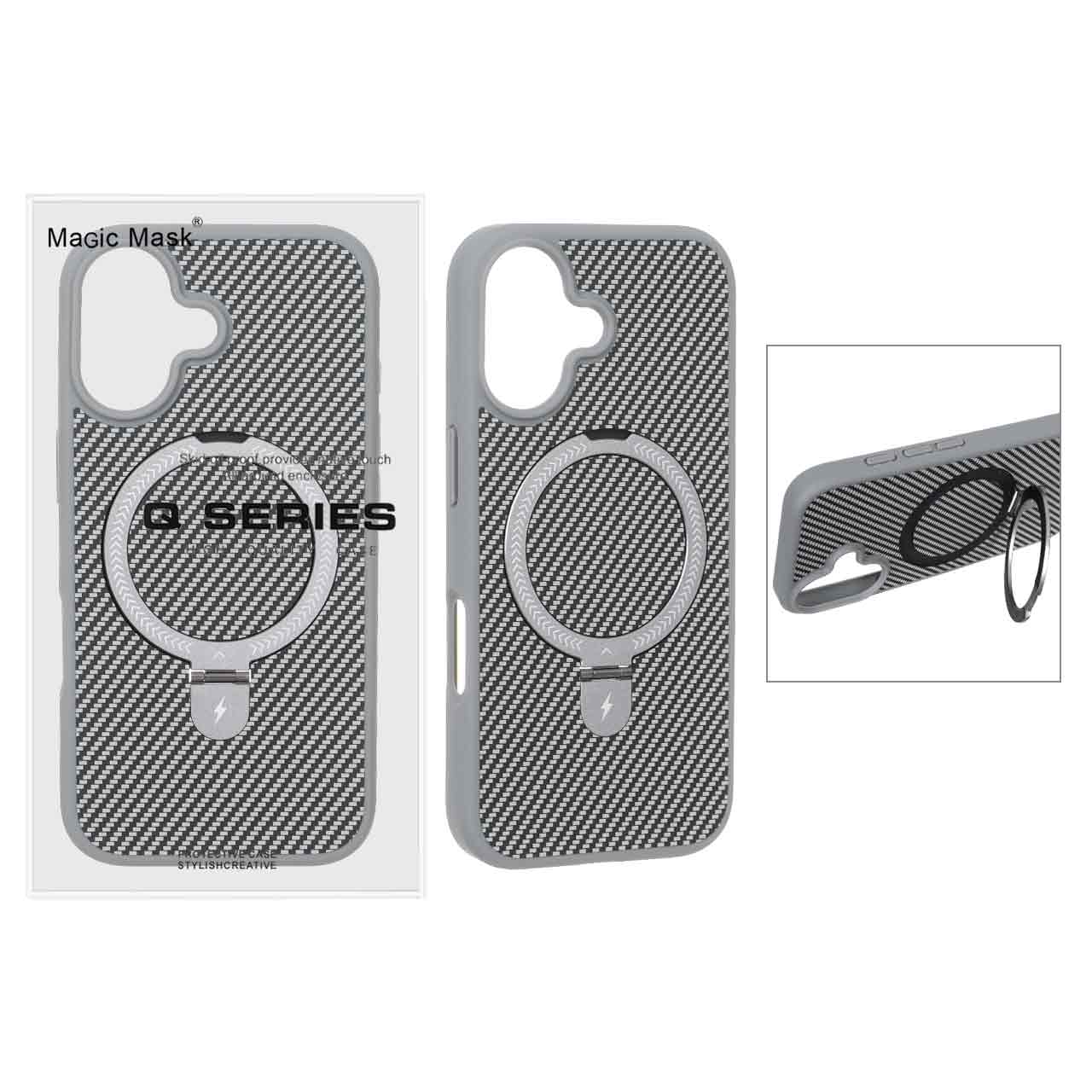 قاب اورجینال Magsafe لوپ استندشو Apple iPhone 17 - خاکستری (پک دار) - MPS