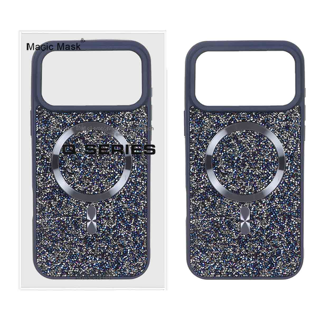 قاب اورجینال دیاموند Magsafe مدل Apple iPhone 17 Pro - سرمه ای (پک دار)