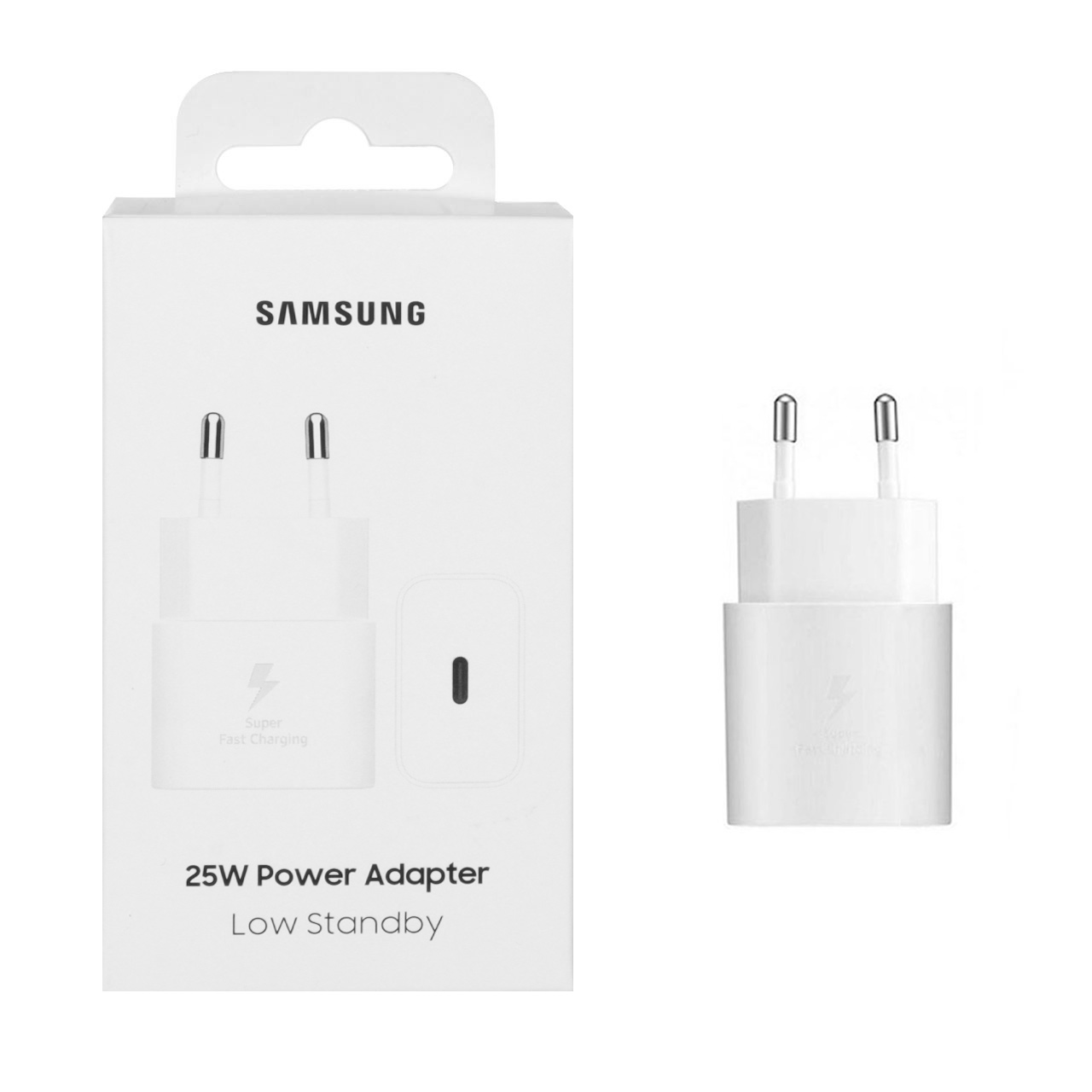 شارژر اصلی SAMSUNG 25W T2510 ( فست و PD) سفید ( 18ماهه شرکتی)