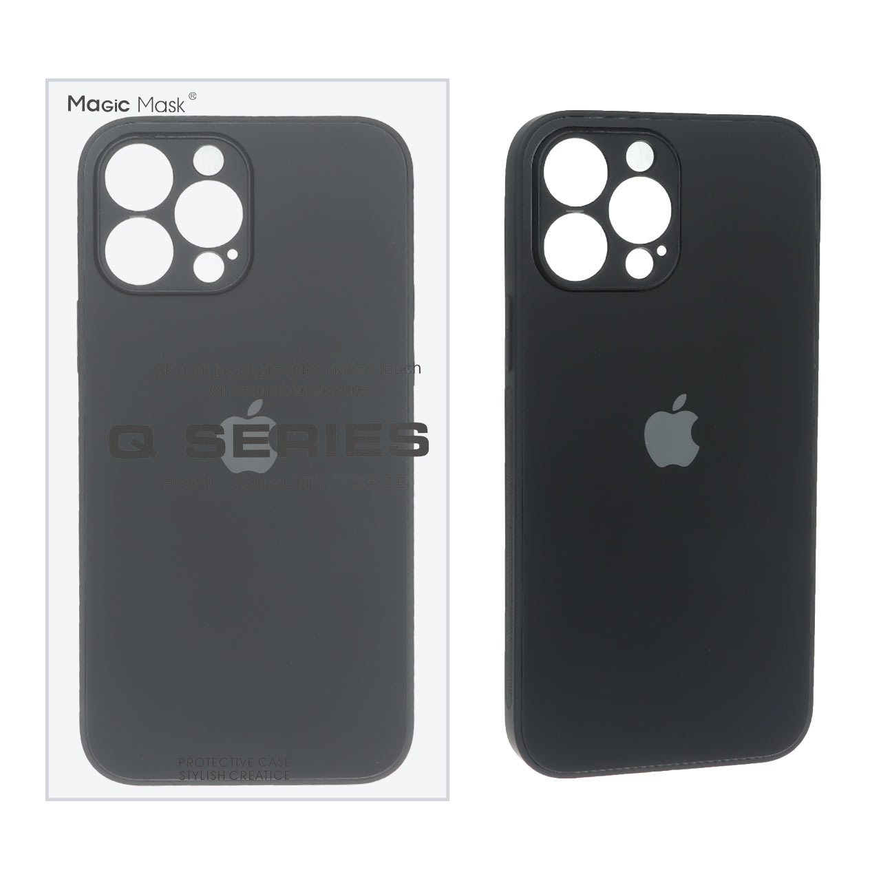 قاب اورجینال PVD ضدخش Magic Mask مدل Apple iPhone 14 Pro Max - مشکی (پک دار)