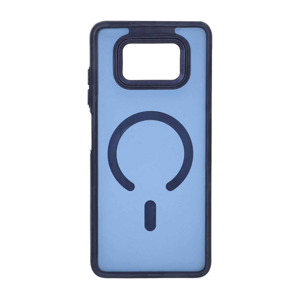 قاب مات لنز کربن طرح مگ سیف دور رنگی Xiaomi Poco X3 / Poco X3 Pro / Poco X3 NFC - سرمه ای