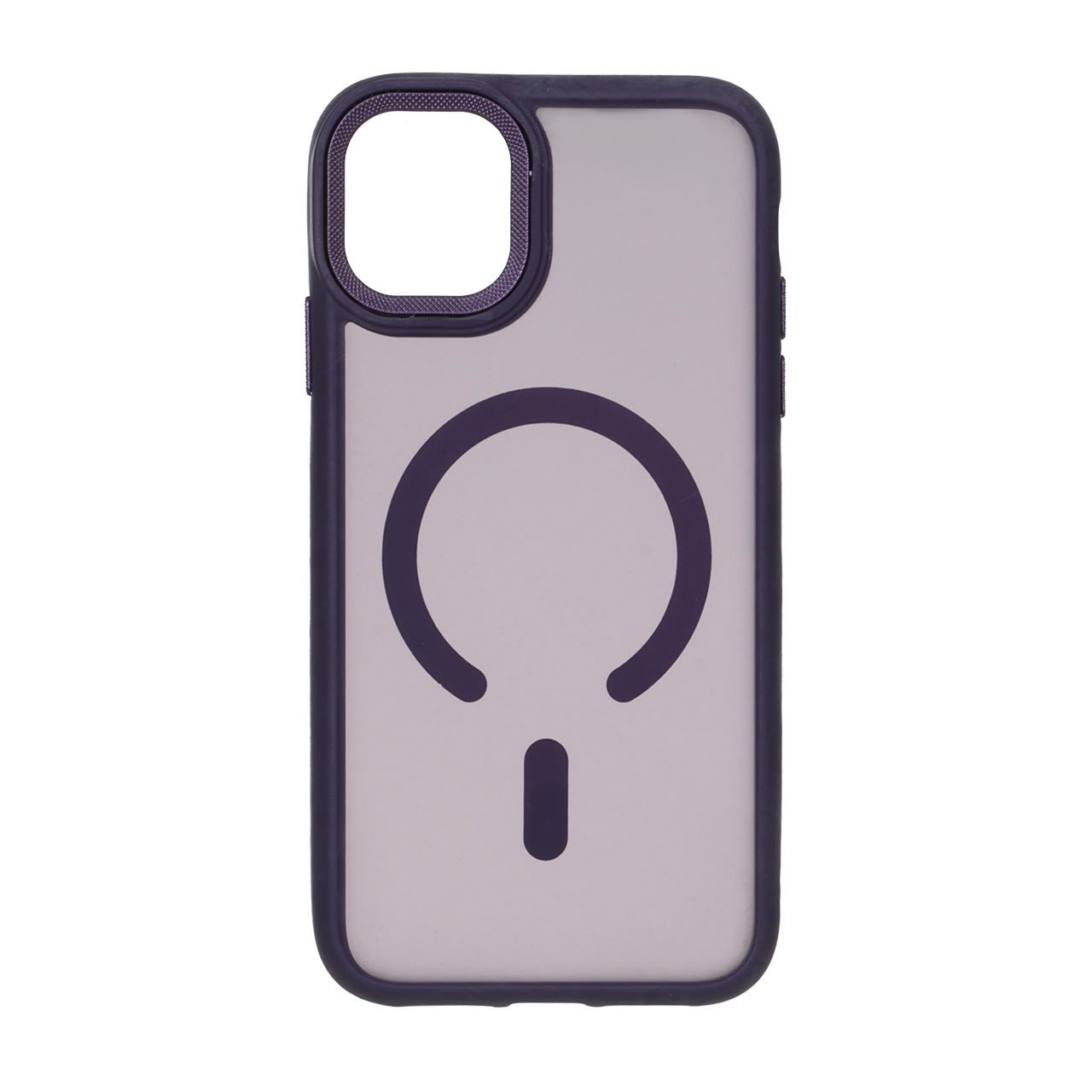 قاب مات لنز کربن طرح مگ سیف دور رنگی Apple iPhone 11 - بنفش