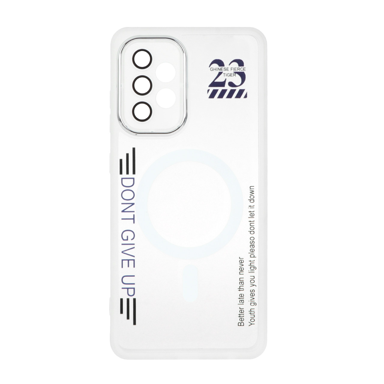 قاب Diamond Space طرح مگ سیف لنز گلس دار Samsung Galaxy A52 / A52s - سفید - MPS