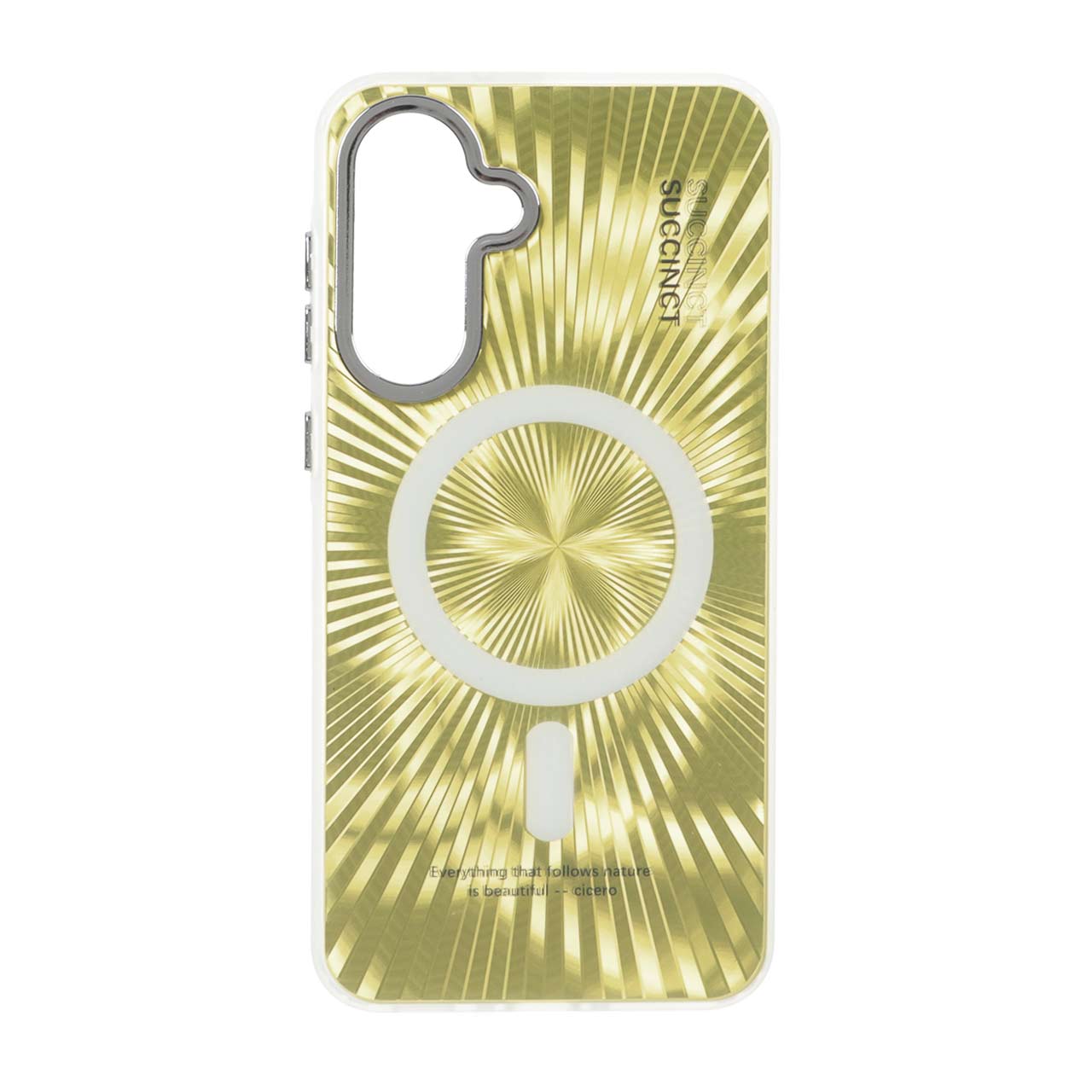 قاب Succinct الحمبرا طرح مگ سیف Samsung Galaxy A56 / A36 - طلایی