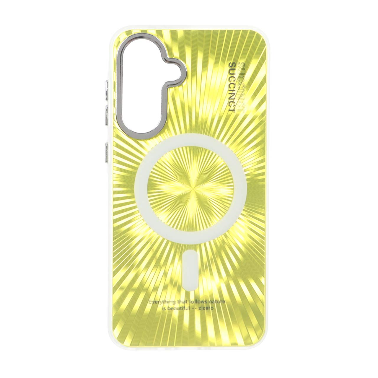 قاب Succinct الحمبرا طرح مگ سیف Samsung Galaxy A56 / A36 - زرد