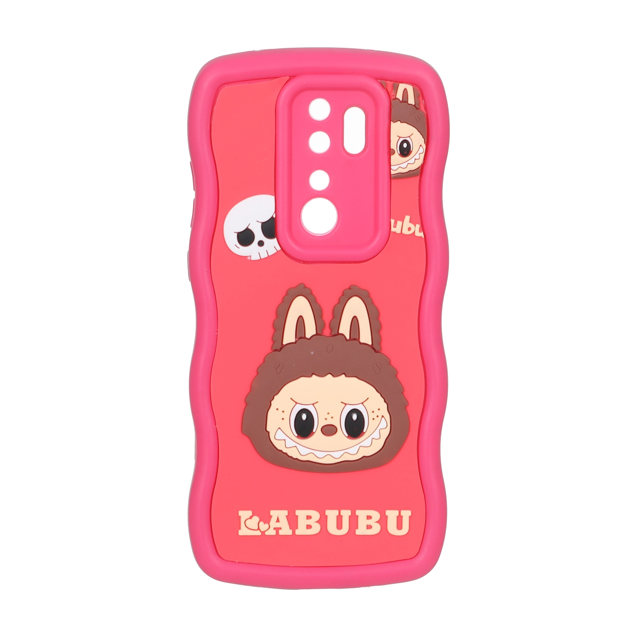 قاب کنگره ای عروسک برجسته محافظ لنزدار Xiaomi Redmi Note 8 Pro - طرح 58