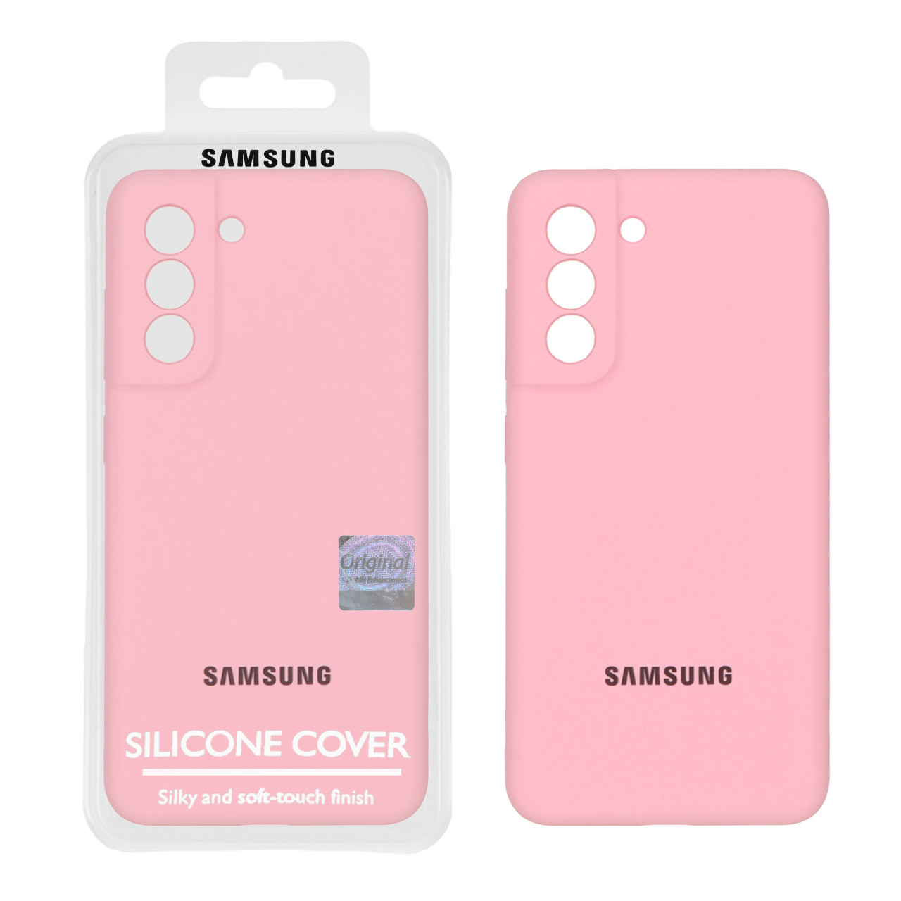 قاب سیلیکونی پاک کنی اورجینال Master Quality مدل Samsung Galaxy S21 FE - صورتی (پک دار)