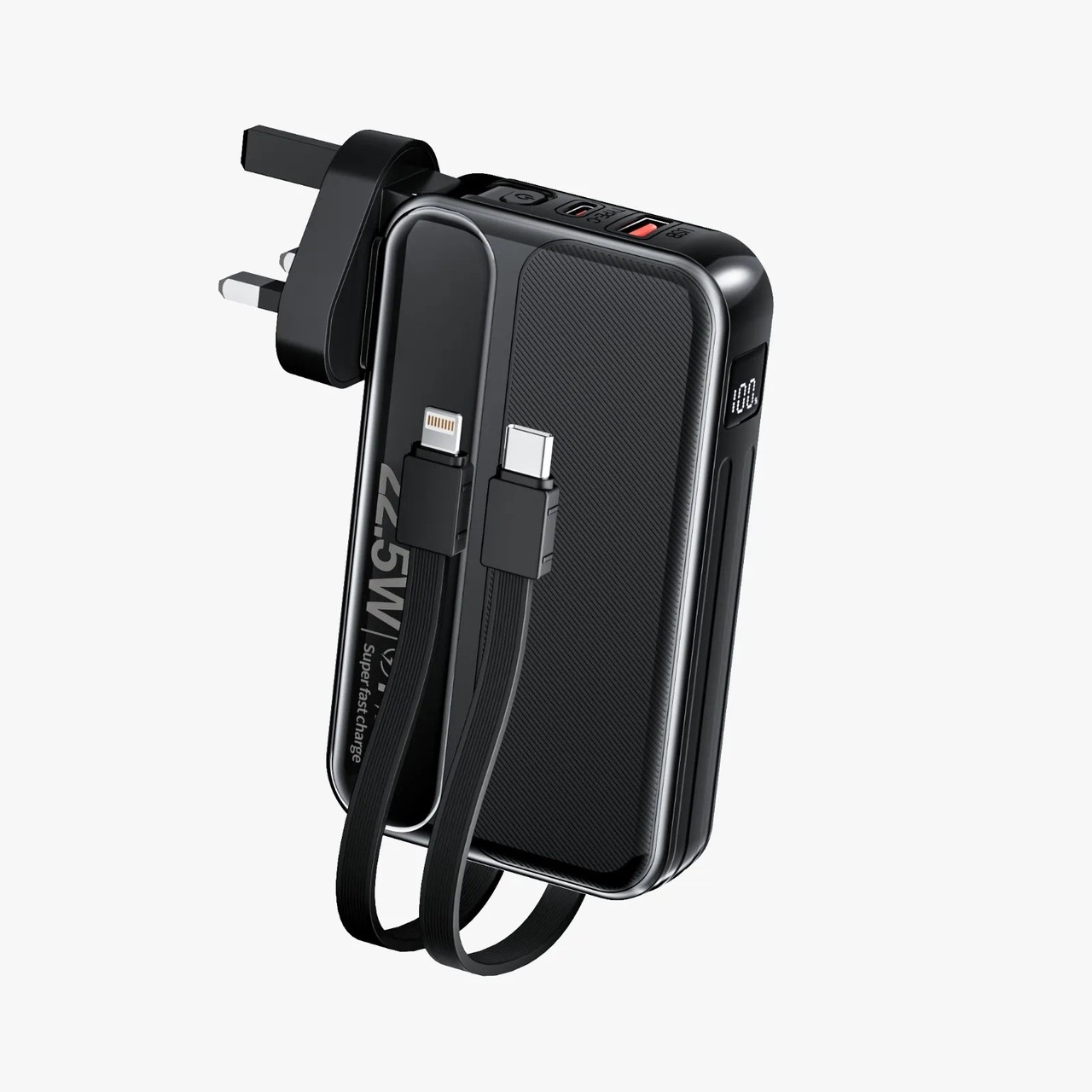 پاوربانک (PD و فست شارژ) Green Lion 10000mAh مدل GNCHGMT10PBK 22.5W - مشکی (گارانتی 24 ماهه ایویز)