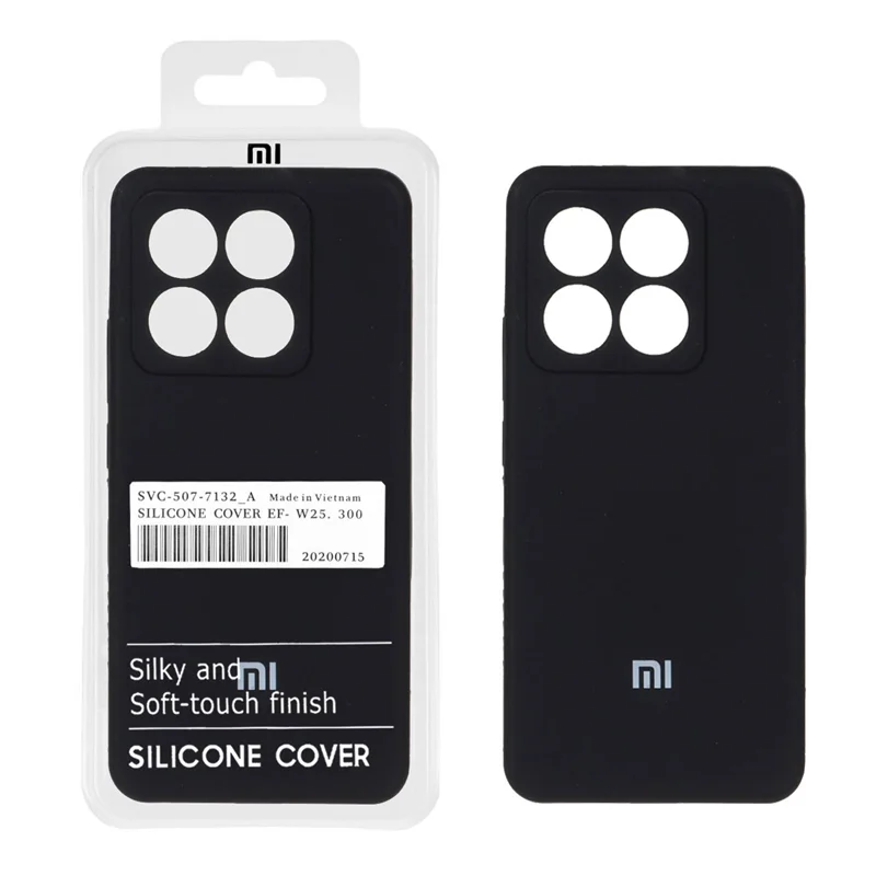 قاب سیلیکونی پاک کنی اورجینال درجه یک Xiaomi Mi 14T - مشکی (پک دار)