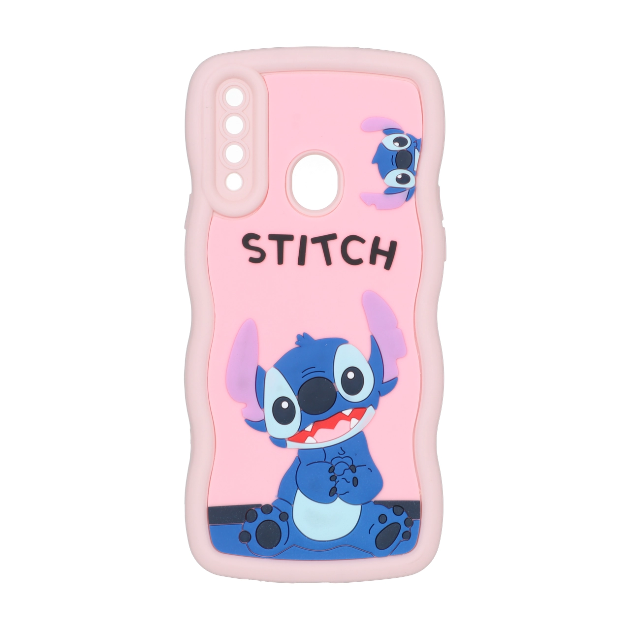 قاب کنگره ای عروسک برجسته محافظ لنزدار Samsung Galaxy A20s - طرح 170