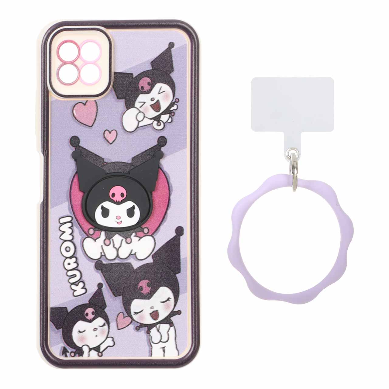 قاب Solid Case عروسک برجسته النگویی Samsung Galaxy A22 5G - طرح 431