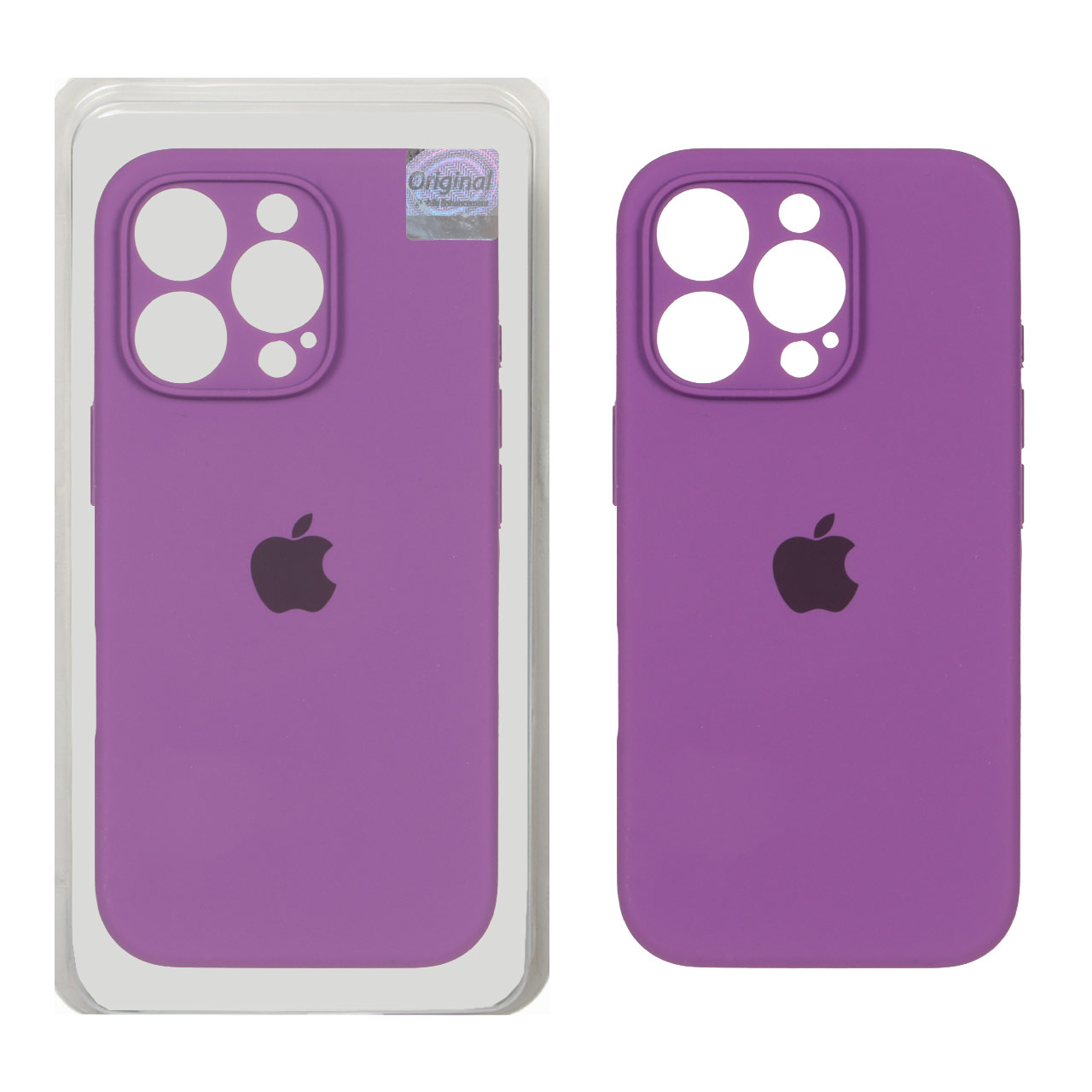 قاب سیلیکونی پاک کنی اورجینال Master Quality مدل Apple iPhone 16 Pro - ارغوانی (پک دار)