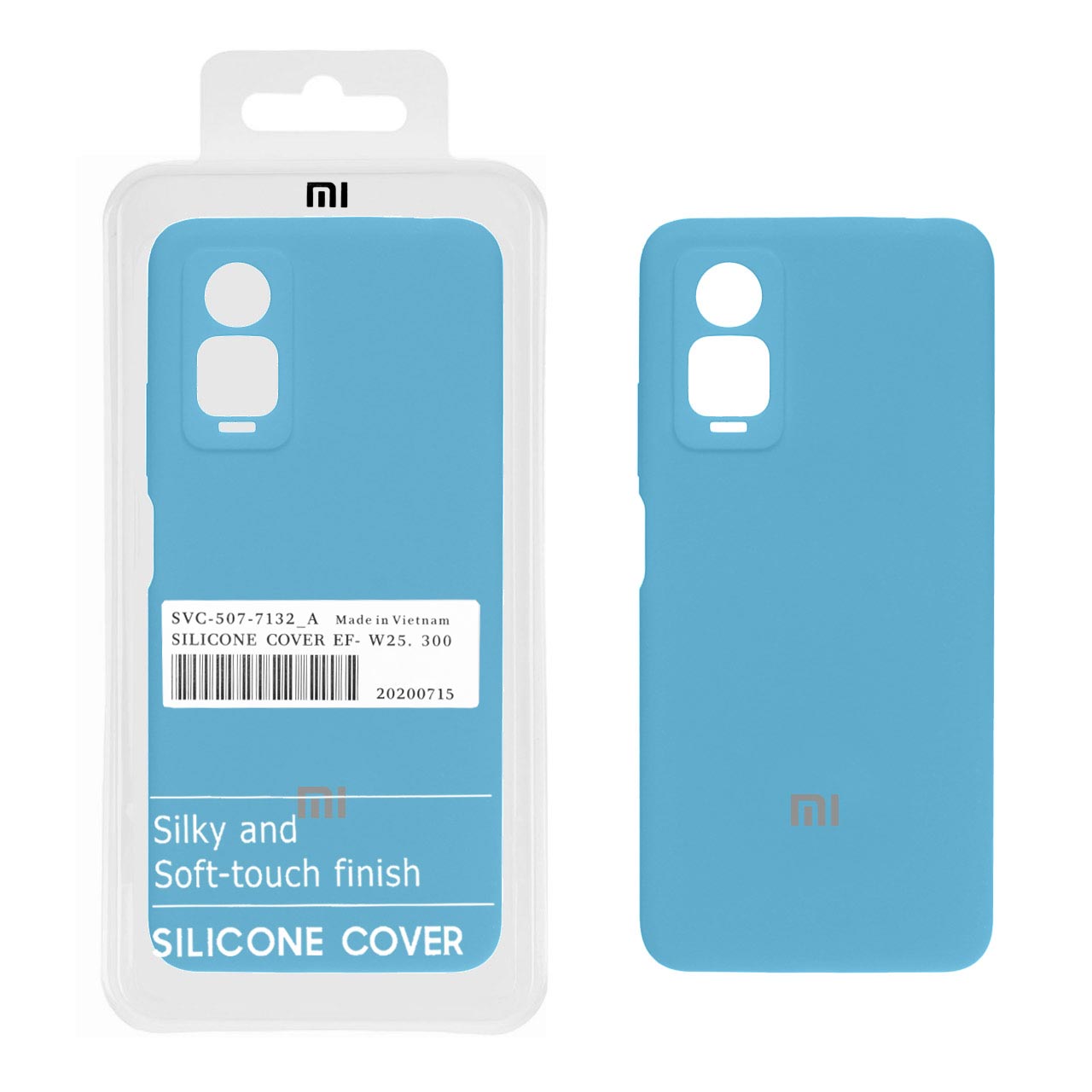 قاب سیلیکونی پاک کنی اورجینال درجه یک Xiaomi Redmi Note 12 Pro 4G - آبی (پک دار)