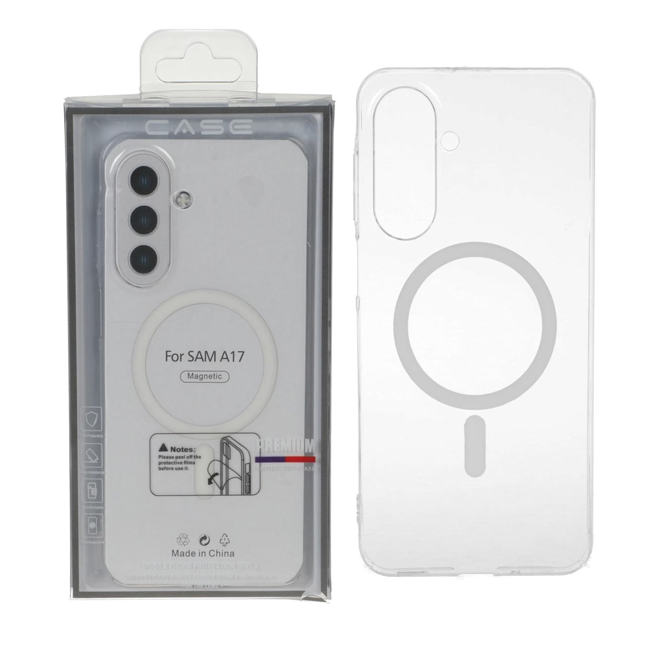 قاب اورجینال کریستالی MagSafe شفاف Premium مدل Samsung Galaxy A17 / A26 (پک دار)