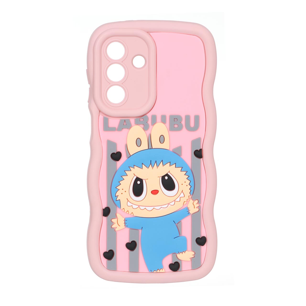 قاب کنگره ای عروسک برجسته محافظ لنزدار Samsung Galaxy A56 / A36 - طرح 178