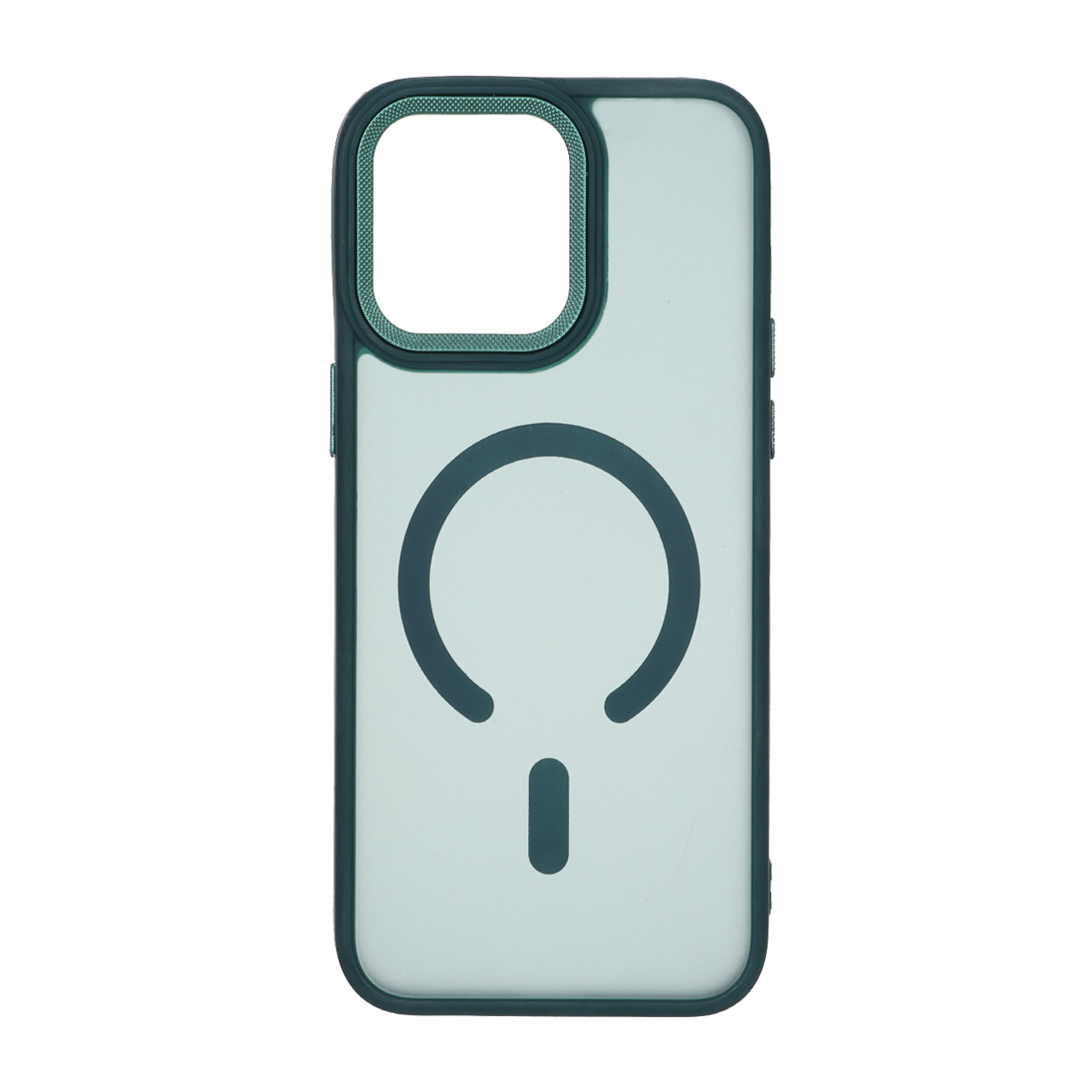 قاب مات لنز کربن طرح مگ سیف دور رنگی Apple iPhone 15 Pro Max - سبز