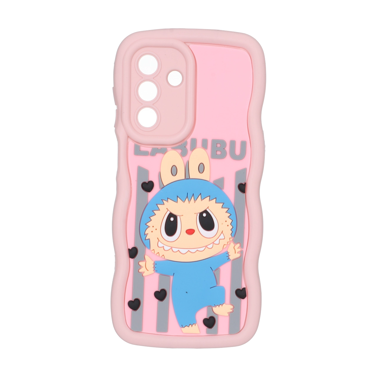 قاب کنگره ای عروسک برجسته محافظ لنزدار Samsung Galaxy A26 - طرح 200