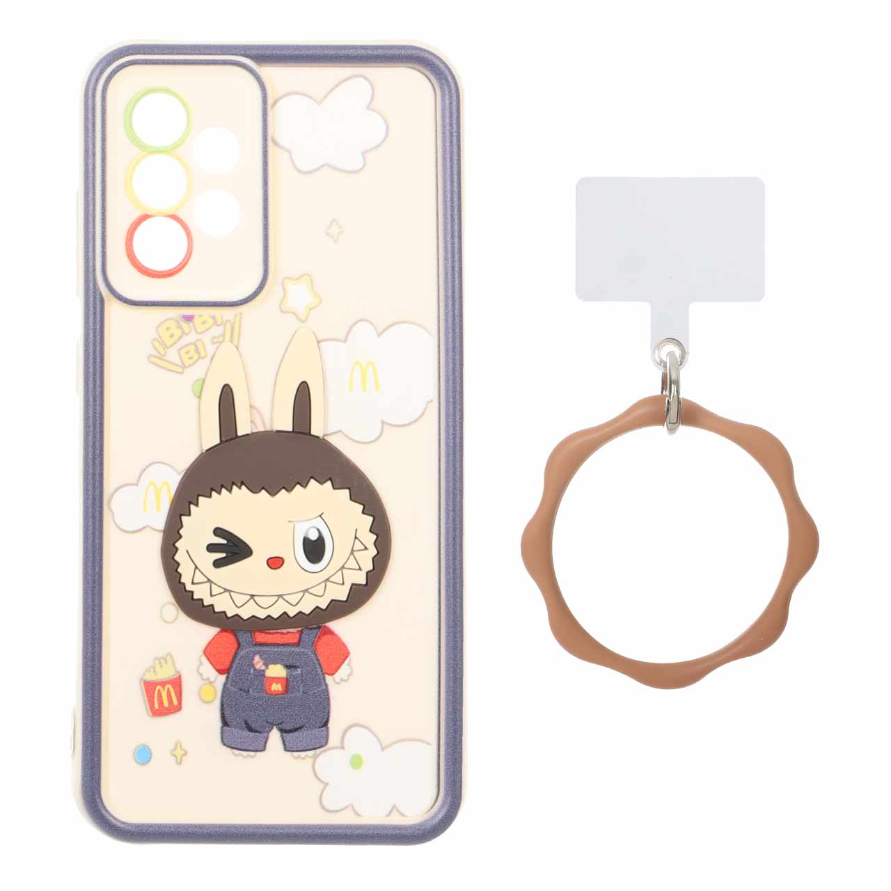 قاب Solid Case عروسک برجسته النگویی Samsung Galaxy A52 / A52s - طرح 587