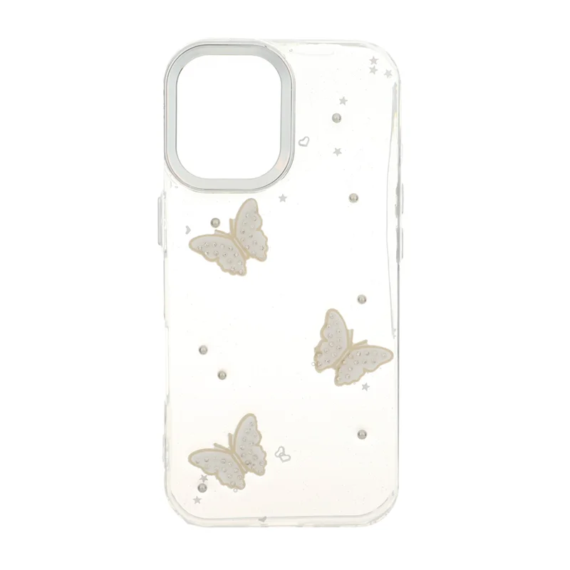 قاب رزینی طرح برجسته لنز سیلور Apple iPhone 17 - طرح 366