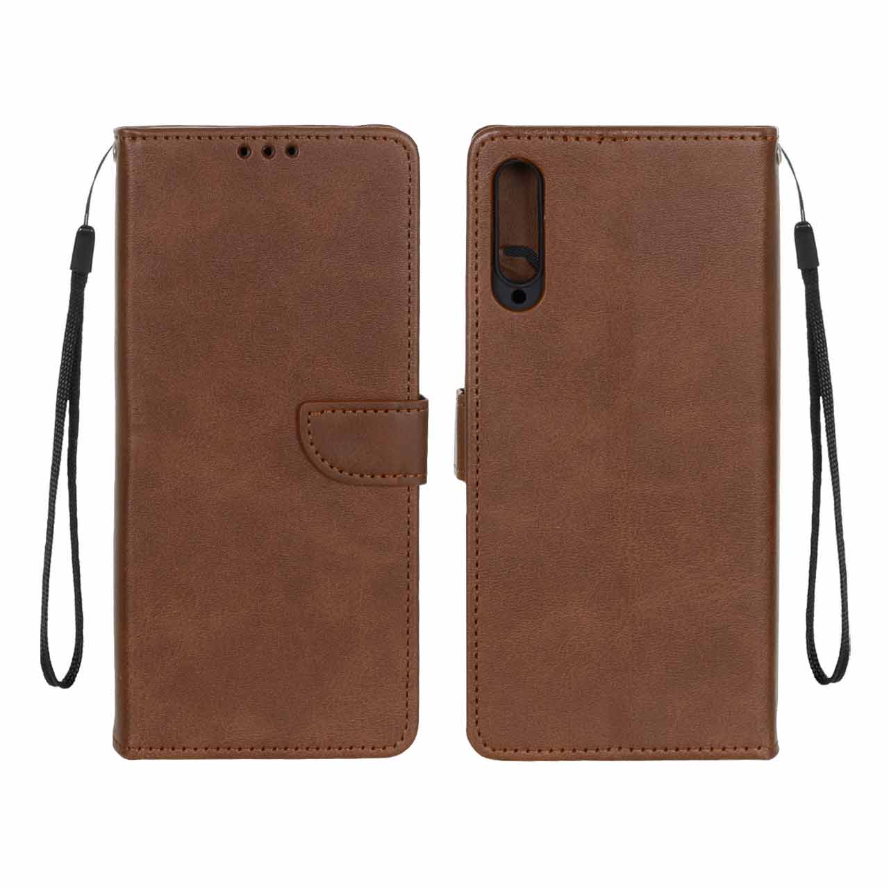 کیف چرمی موبایل مگنتی محافظ لنزدار Huawei Y9s / 9X Pro / Y9s New - قهوه ای