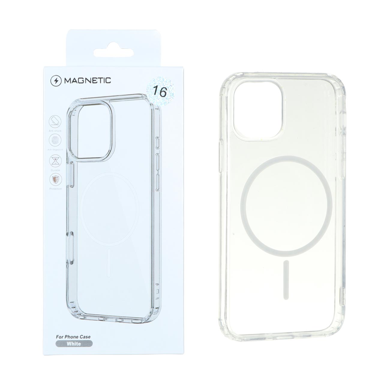 قاب اورجینال Magnetic دور ژله ای MagSafe مدل Apple iPhone 11 Pro - سفید (پک دار)