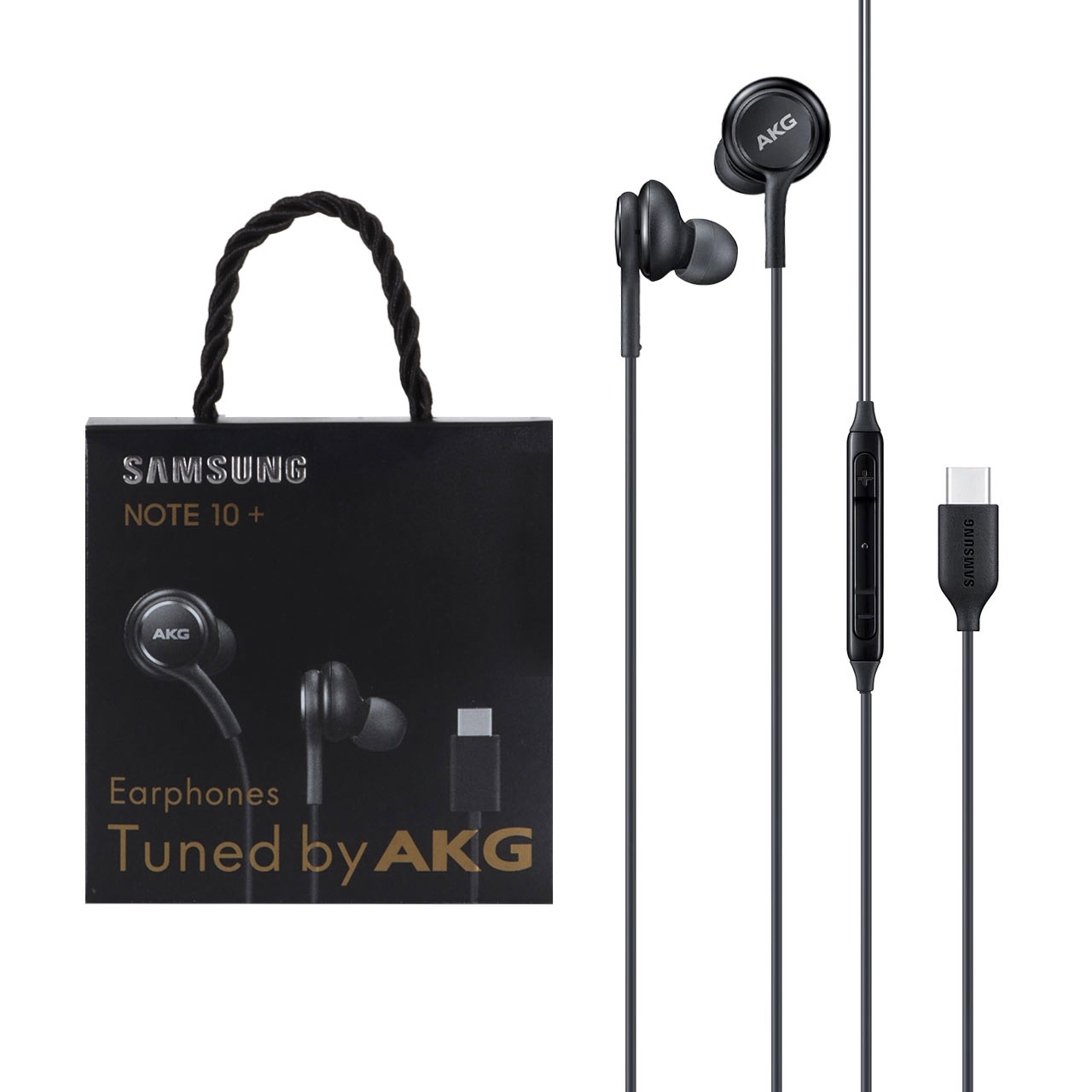 هندزفری با سیم با پورت Type-C سامسونگ AKG مدل Note10 Plus - مشکی (گارانتی پارتیان پایا) -  درجه یک