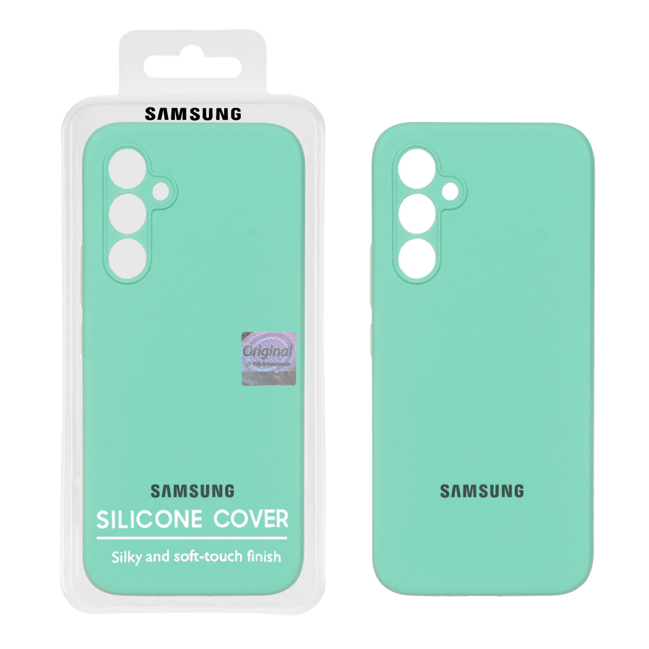 قاب سیلیکونی پاک کنی اورجینال Master Quality مدل Samsung Galaxy A54 - سبز مغز پسته ای (پک دار)