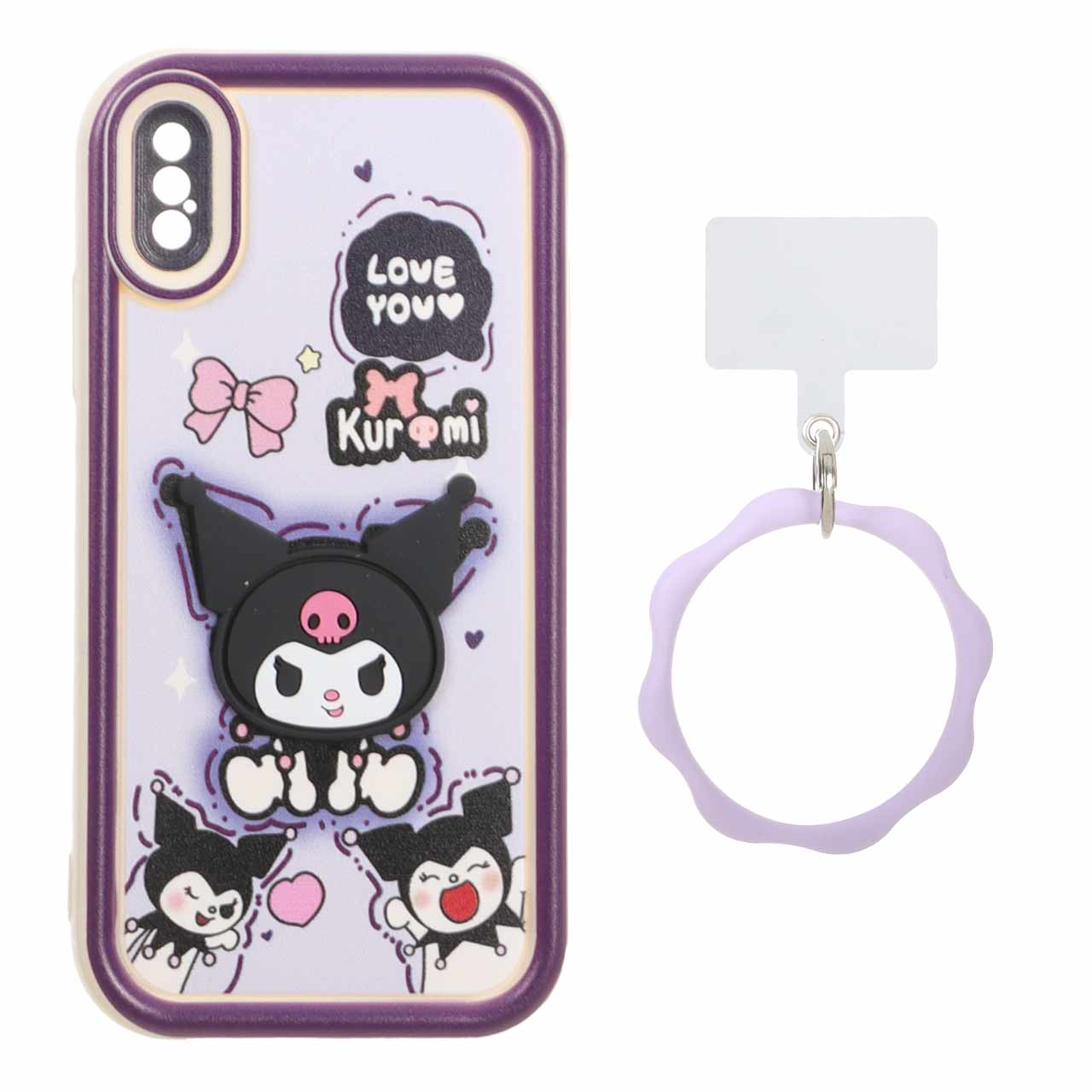 قاب Solid Case عروسک برجسته النگویی Apple iPhone X / iPhone XS - طرح 29