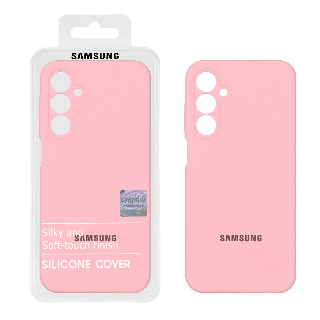 قاب سیلیکونی پاک کنی اورجینال Master Quality مدل Samsung Galaxy A25 5G - صورتی (پک دار)