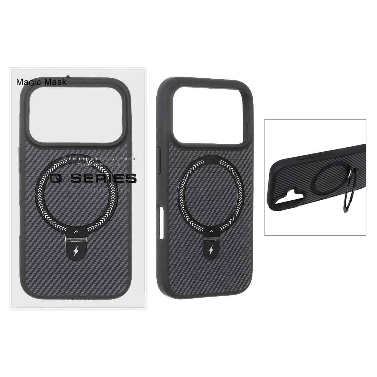 قاب اورجینال Magsafe لوپ استندشو Apple iPhone 17 Pro - مشکی (پک دار) - MPS