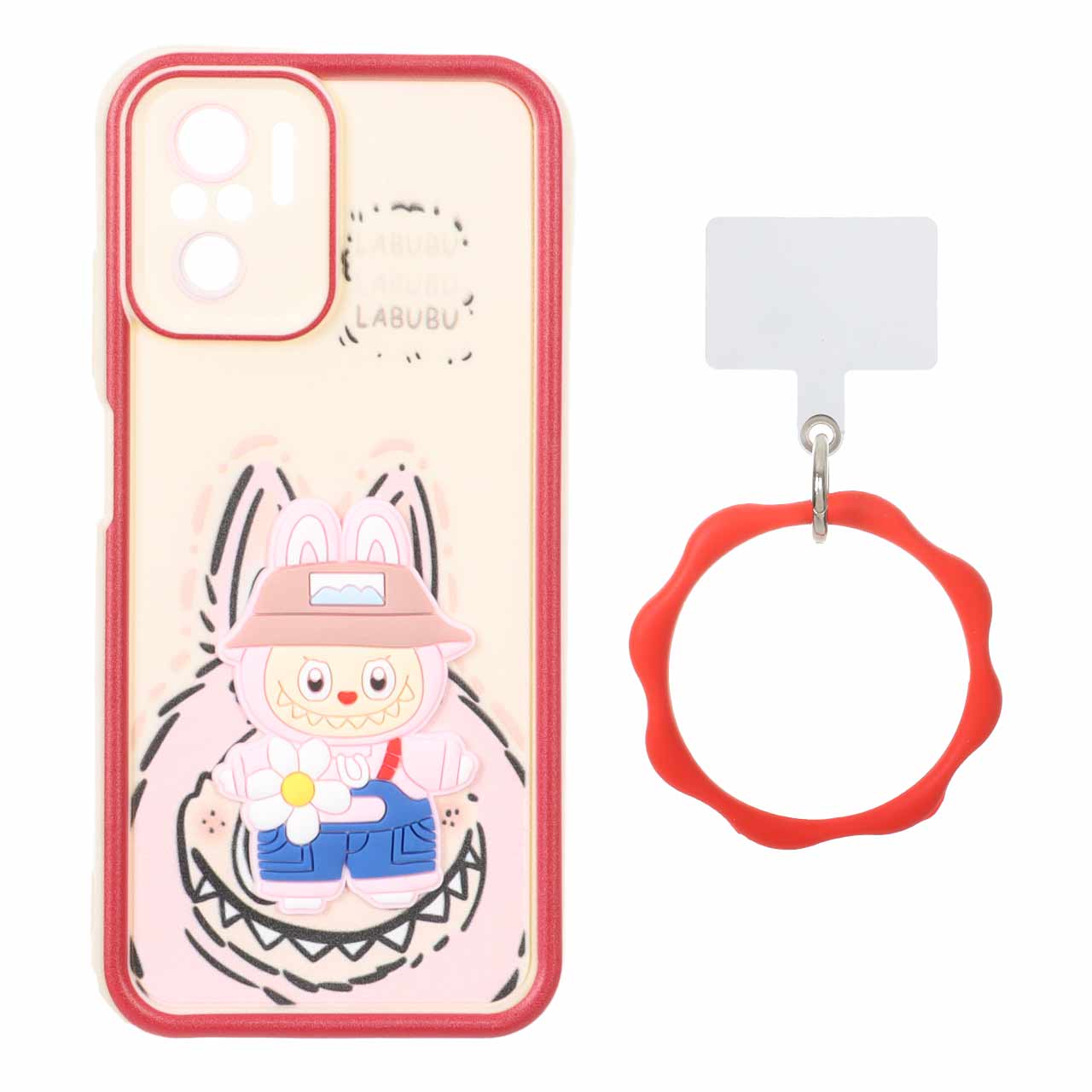 قاب Solid Case عروسک برجسته النگویی Xiaomi Redmi Note 10 4G / Redmi Note 10S / Poco M5S - طرح 584