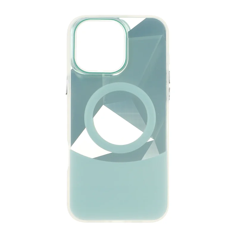 قاب الماسی براق طرح مگ سیف Apple iPhone 16 Pro Max - سبز